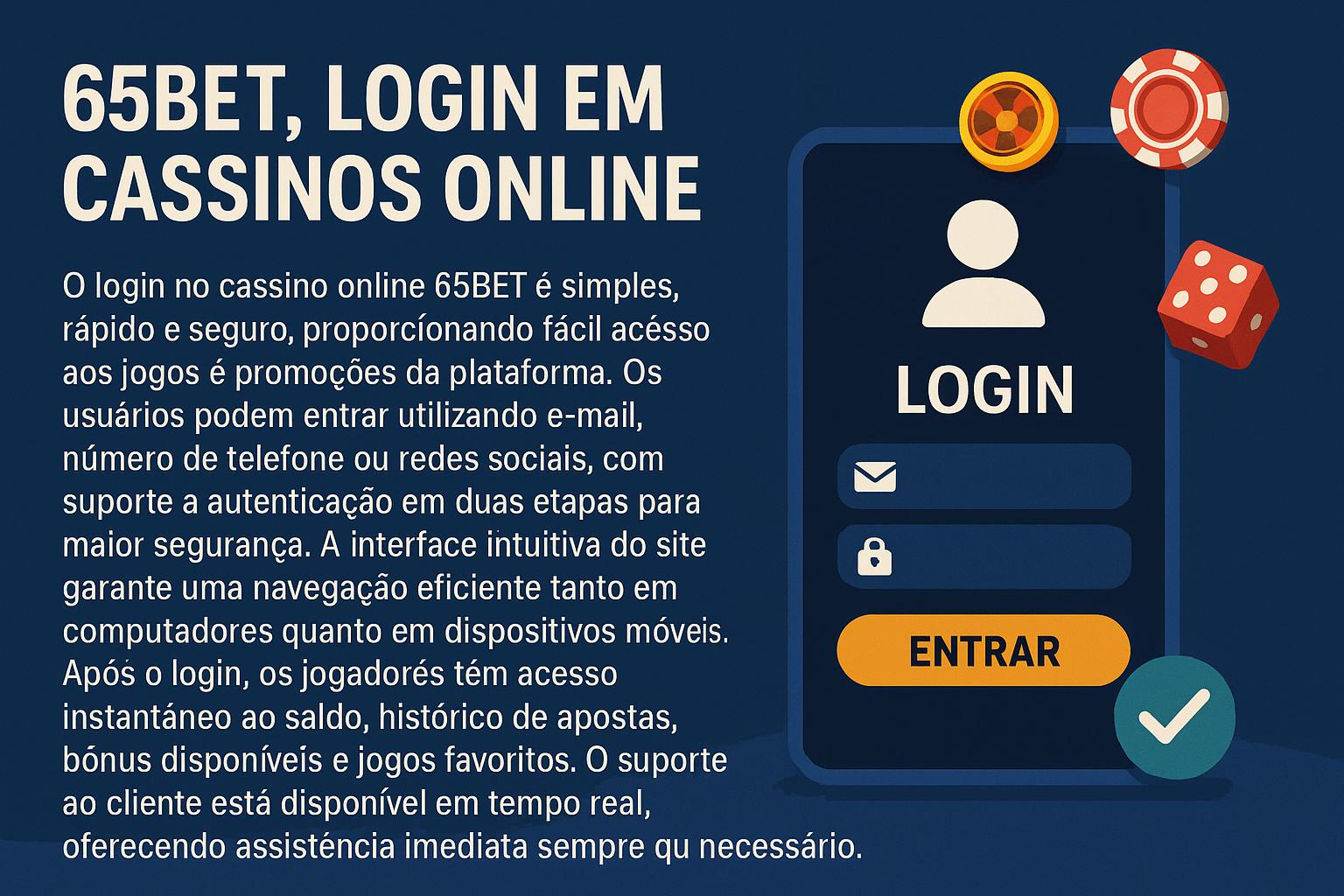 Registro na 65BET Garante Acesso a uma Vasta Seleção de jogo